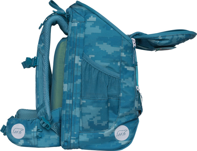 Beckmann Schulrucksack Active Air Flx – Jungle Game – Recycelte Materialien