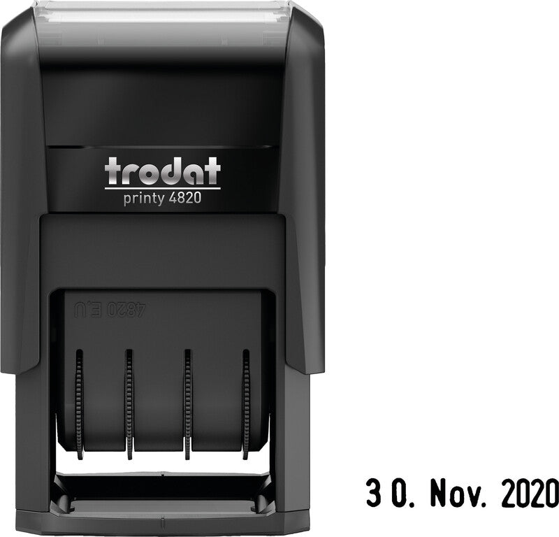 Trodat Motivstempel Printy 4820 – Motiv: Datum, selbstfärbend, Kunststoff, 23 × 4 mm, Deutsch