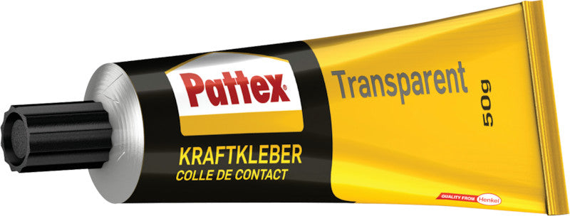 Pattex Kontaktkleber – transparent, wasserfest, für Metall, Holz, Kunststoff, 50 g