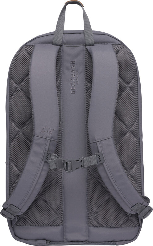 Beckmann College Rucksack – Stahlgrau – 30,0×53,0×22,0 cm – Recycelte Materialien