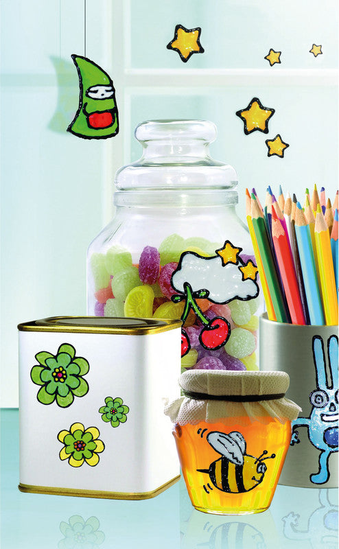 Marabu Fun & Fancy – Fenstermalfarbe – Kirschrot, 80 ml, für Glas & Porzellan