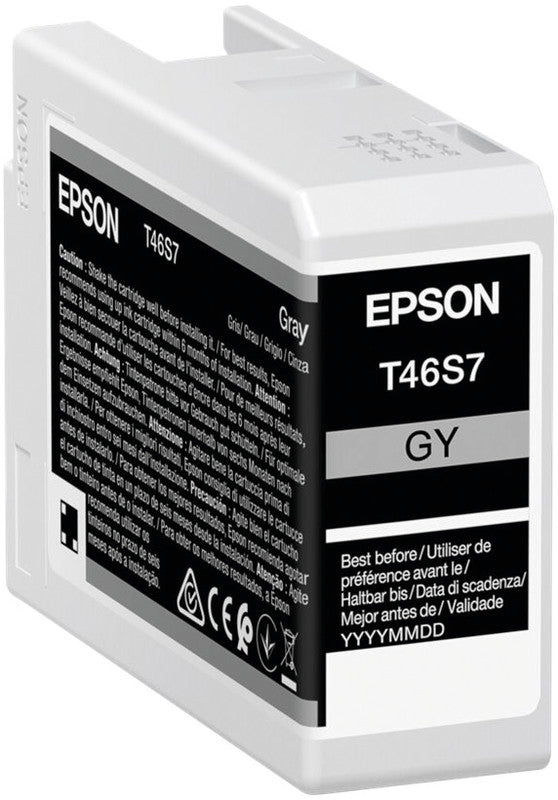 Epson Tintenpatrone T46S7, Grau, 25 ml – für Inkjetdrucker, Multifunktionsgeräte