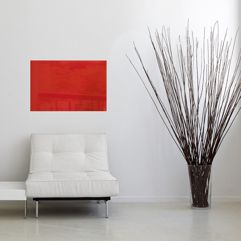 Sigel Whiteboard – 60 × 40 cm, Glas, magnetisch, Wandmontage, inkl. SuperDym Magnetwürfel, Montagesatz