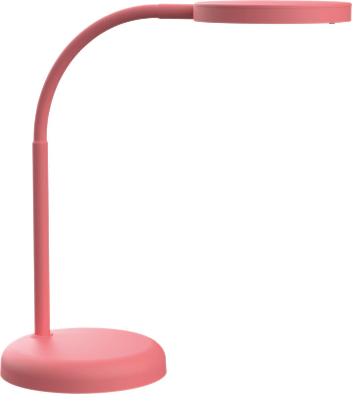 MAUL LED Tischleuchte Joy – drehbar, neigbar – 3000 K – 480 lm 7 W – rosa, Metall