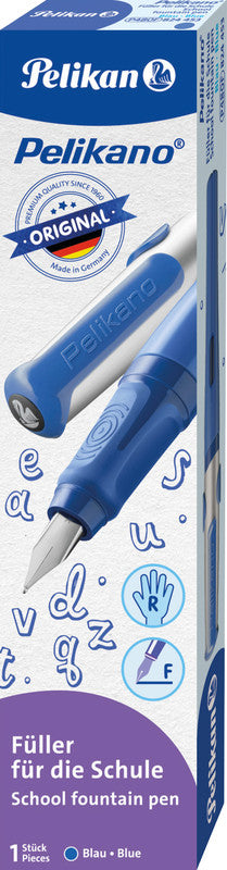 Pelikano – Federspitze F – für Rechtshänder – Blau – Patronen