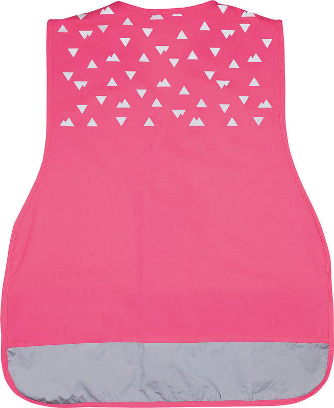 Beckmann Sicherheitsweste – L: 51,5 cm, Kunststoff, Pink, mit Klettverschluss