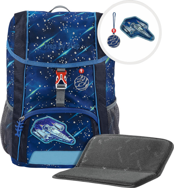Step by Step Kindergartenrucksack-Set KID REFLECT – 3-teilig – Star Shuttle Elio – 26,0×35,0×17,0 cm