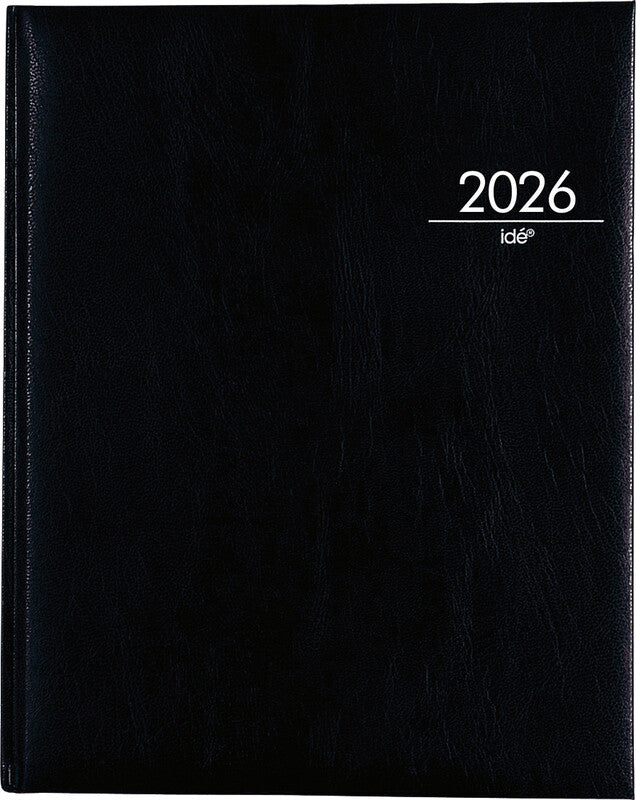 Simplex TM Manager Timer 52 Z Agenda – 1 Woche/2 Seiten, gebunden, 20,8 × 25,8 cm, Jan–Dez, 2026, schwarz