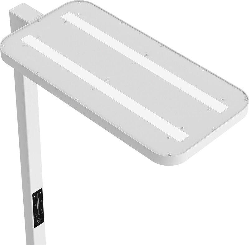 Hansa Saphir Plus Stehleuchte – 4000 K Neutralweiss, dimmbar, mit Bewegungs- & Tageslichtsensor, 11000 lm
