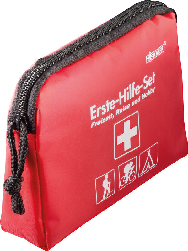Kalff Erste-Hilfe-Set – für Reisen, Freizeit & Hobby – Rot, Nylon – 170 × 120 × 40 mm