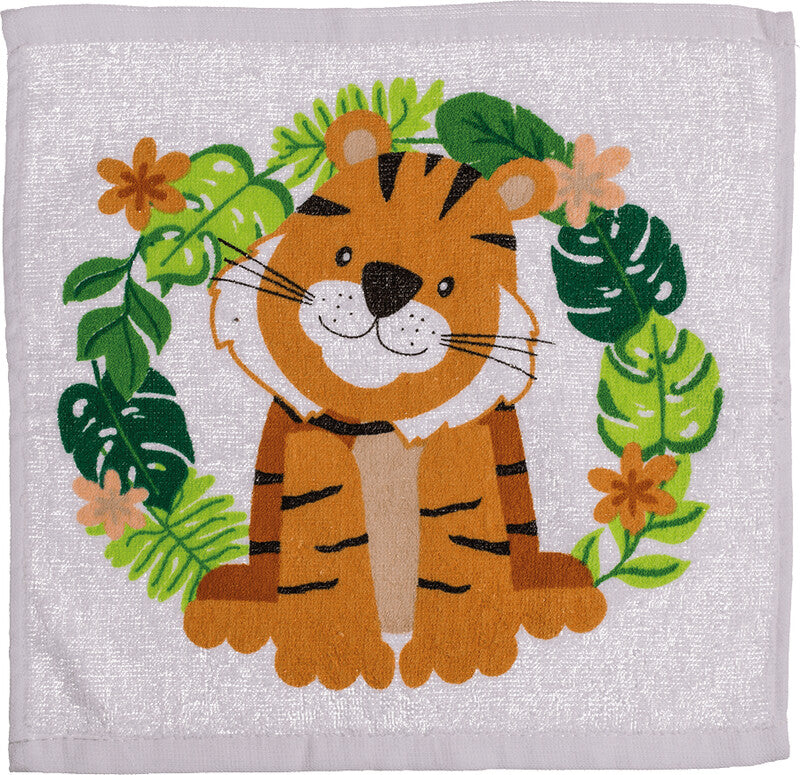 Out oft the blue OUT OF THE BLUE Seiftuch/Waschlappen Safari – 30 × 30 cm, Mehrfarbig, Baumwolle