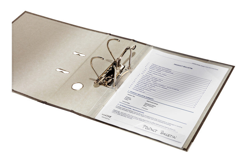 Leitz Sichtmappe A4 – transparent, Kunststoff, matt, 200 µm, 5er-Pack