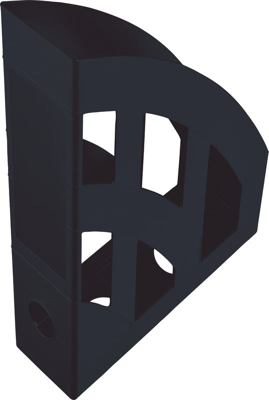 Helit the green bridge Stehsammler A4/C4 – 78 mm, schwarz, Kunststoff