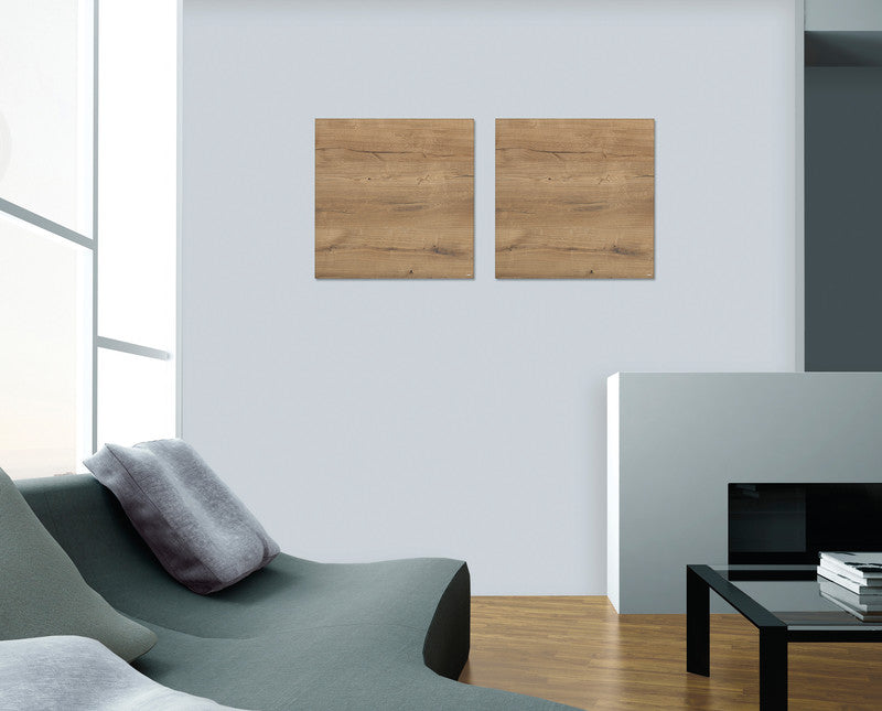 Sigel Whiteboard – 48 × 48 cm, Glas, magnetisch, Wandmontage, inkl. SuperDym Magnetwürfel, Montagesatz