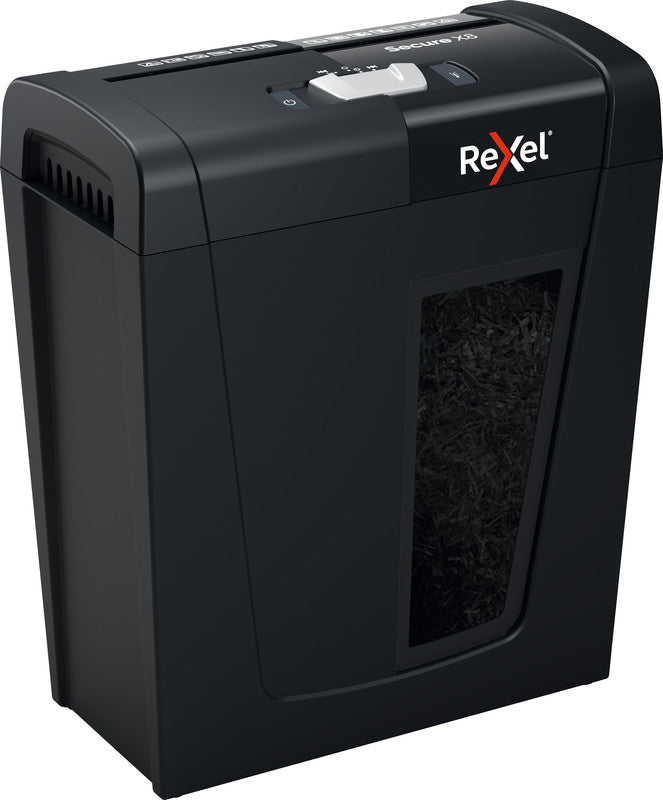 Rexel Secure X8 – Aktenvernichter, DIN P-4, Partikelschnitt 4 × 40 mm, 8 Blatt, 10 l, A4