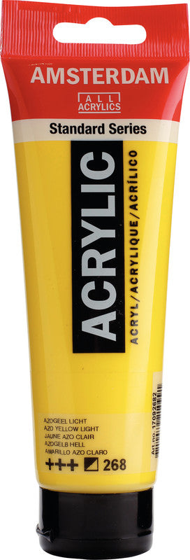 Royal Talens Amsterdam – Acrylic Standard – Acrylfarbe – Hellazogelb, 120 ml