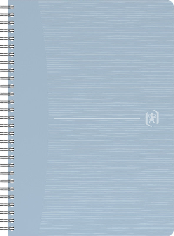 Oxford Collegeblock A5, kariert 5 mm, Spiralbindung, 90 Blatt, 90 g/m² – weiss, für SCRIBZEE App