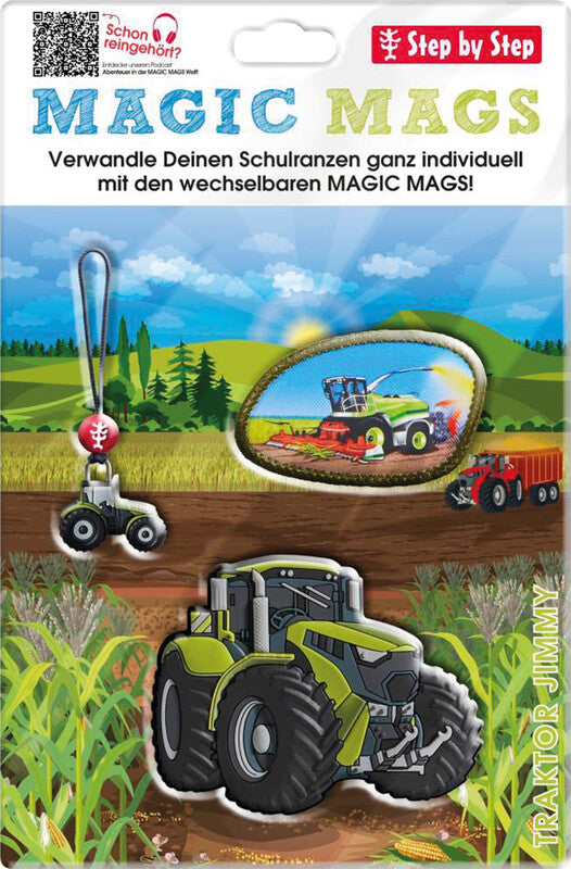 Step by Step Magic Mags Zubehörset – 3-teilig – Traktor Jimmy – für Cloud, Space, 2in1 Plus und andere