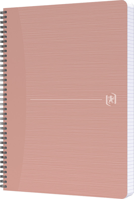 Elba Collegeblock, A4, kariert, Spiralbindung, 90 Blatt, 90 g/m² – rosa, für SCRIBZEE App