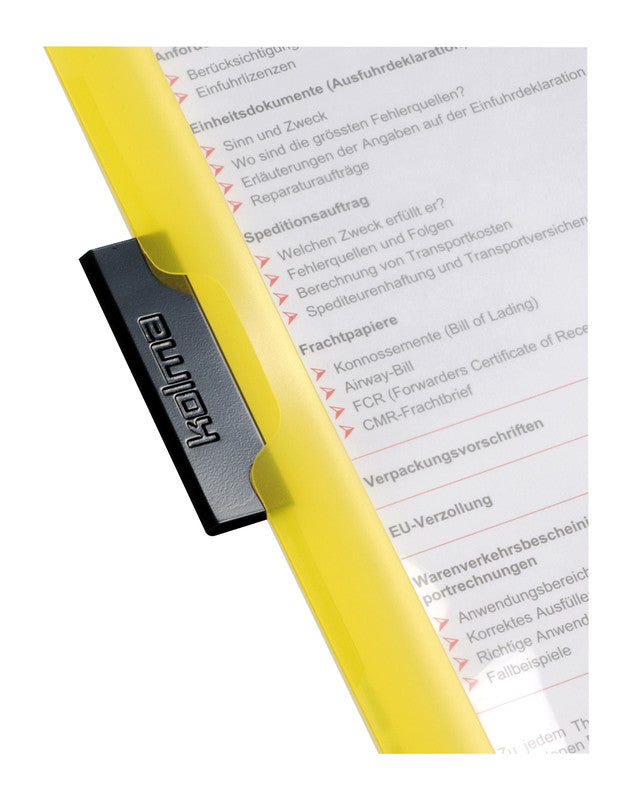 Kolma Konferenzmappe – A4, Kunststoff, Gelb