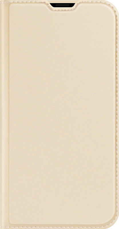 Dux Ducis Booklet-Hülle – für Apple iPhone 13 Pro – gold – Kunstleder – mit Kartenfach, Magnetverschluss