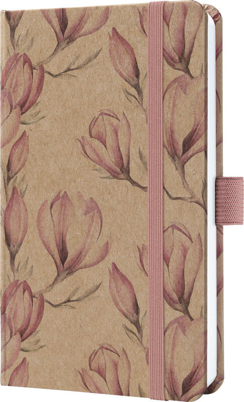 Sigel JOLIE Pure Agenda – 1 Woche/2 Seiten, gebunden, A6, 2027, mehrsprachig, Magnolia Dream, FSC