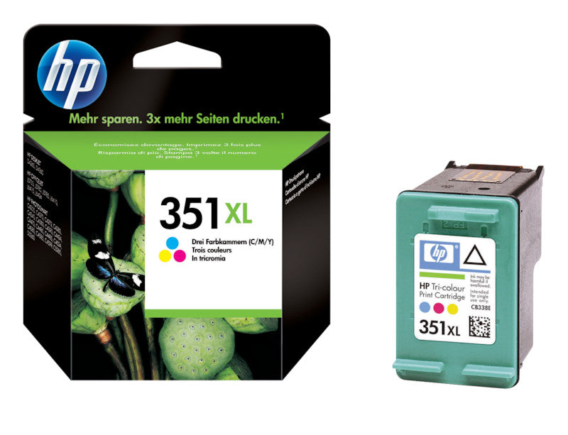 HP Tintenpatrone 351XL, Farbe, 580 Seiten – für Tintenstrahldrucker/Multifunktionsgeräte