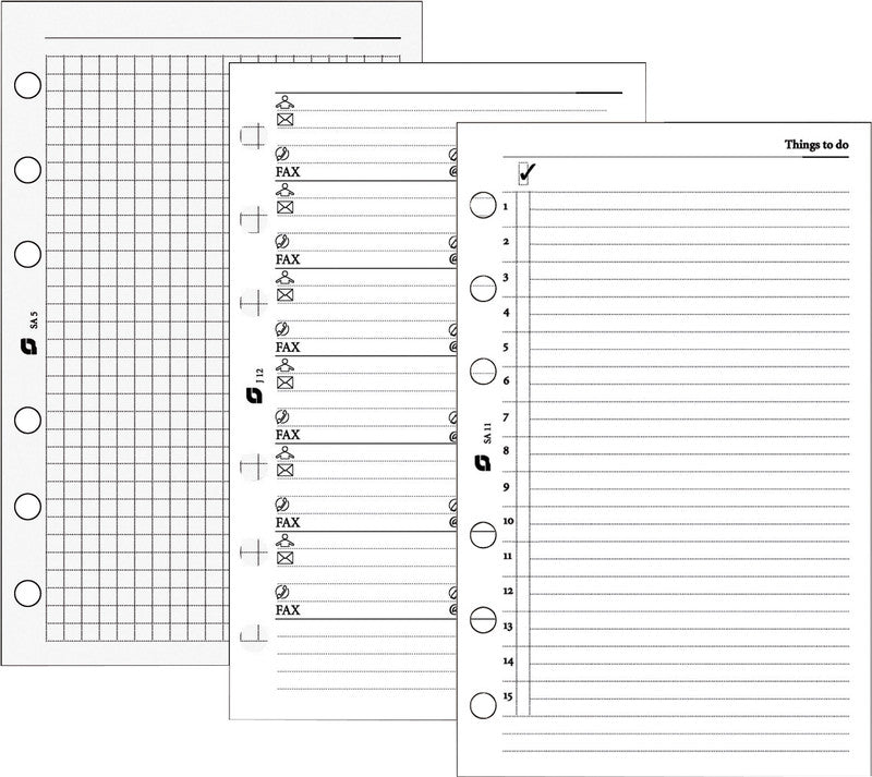 Succes Kalender-Einlage – 6-fach, 8 × 12,5 cm
