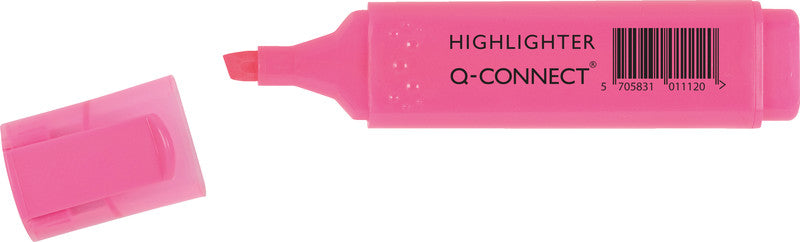 Q-CONNECT Textmarker Pink – Keilspitze, 1–5 mm
