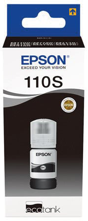 Epson 110S – Tintenflasche, Schwarz (Pigment), bis zu 2'000 Seiten – für EcoTank M3180, M3170, M3140 und andere