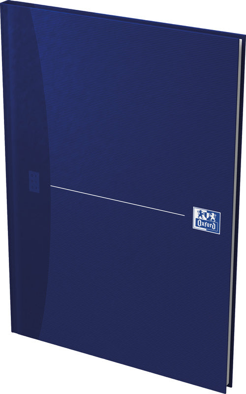 Oxford Notizbuch, A4, kariert 5 mm, Fadenheftung, Karton, 192 Seiten, 90 g/m² – blau