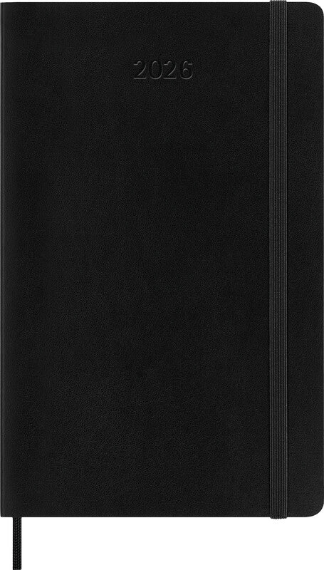 Moleskine Agenda – 1 Woche/1 Seite, gebunden, 13 × 21 cm, 2026, schwarz, FSC