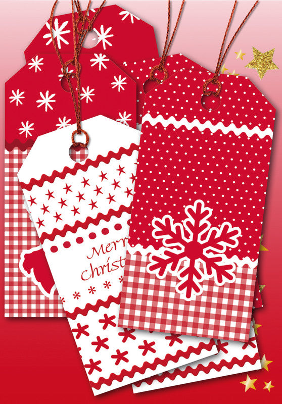 HERMA Geschenketiketten – White Christmas – 6 Anhänger, Papier – 40 × 80 mm