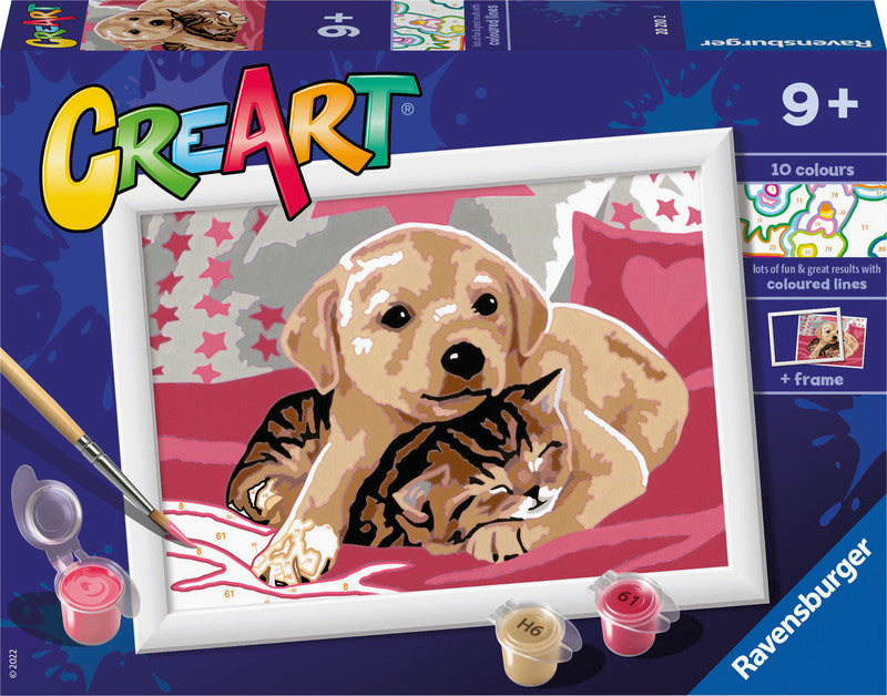 Ravensburger Malen nach Zahlen Set A Summer Snooze – ab 9 Jahren – 180 × 130 mm