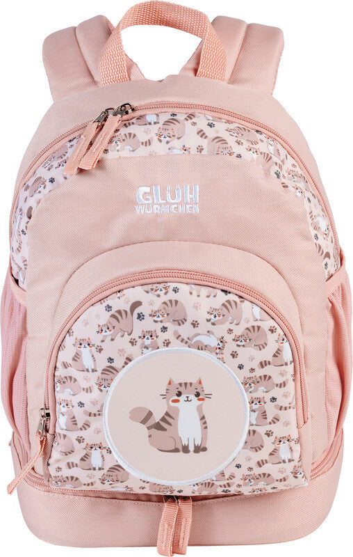 Glühwürmchen Kinderrucksack Nino – Katze, Altrosa