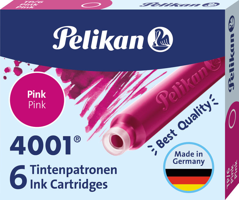 Pelikan Tintenpatronen 4001 – pink, geruchsarm