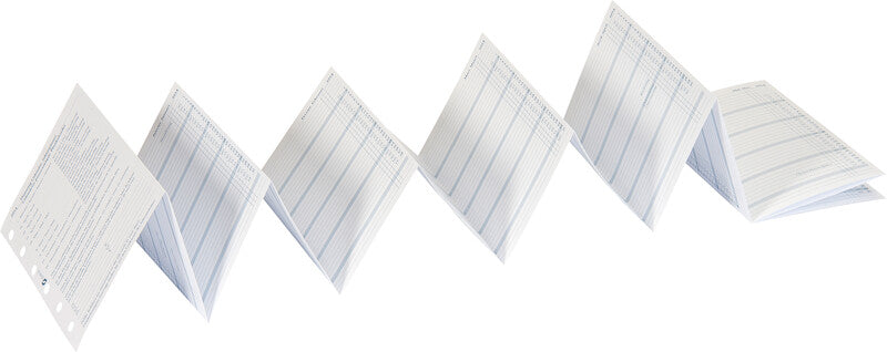 Succes Kalender-Einlage – 1 Woche/2 Seiten, 6-fach, 8 × 12,5 cm, 2026