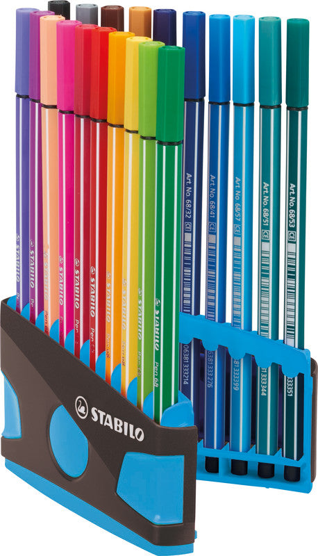 STABILO Filzstifte Pen 68, Strichbreite 1 mm, 20 Farben