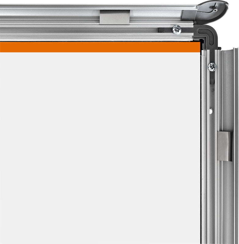 Nobo Plakatständer Premium Plus – für A0 hoch, silber, Metall/Kunststoff, 900×790×1440 mm
