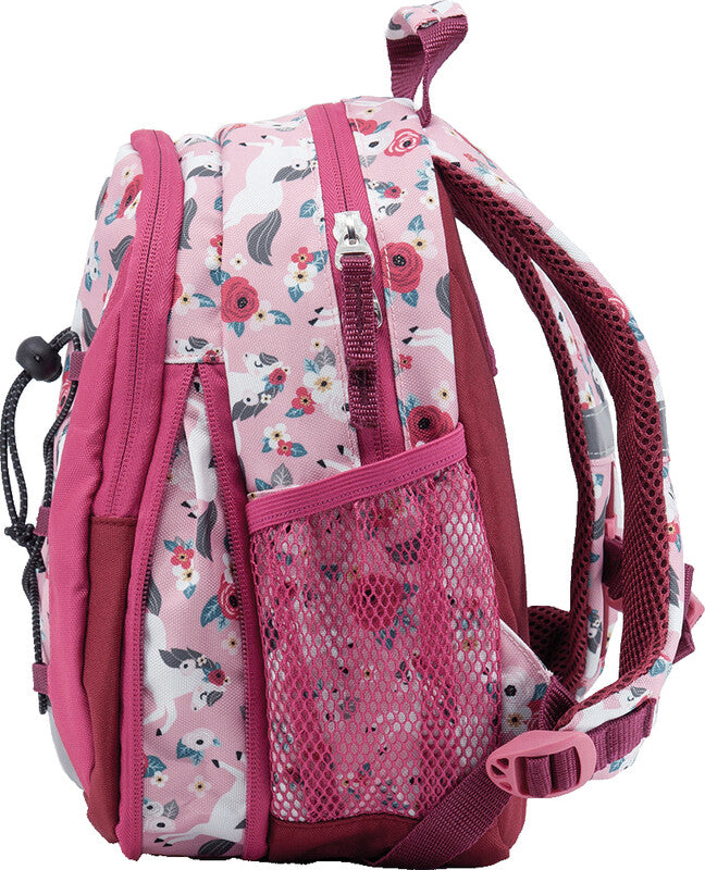 Funki Kindergartenrucksack Raumwunder – Flower Horse – 25,0 × 28,0 × 11,0–15,0 cm