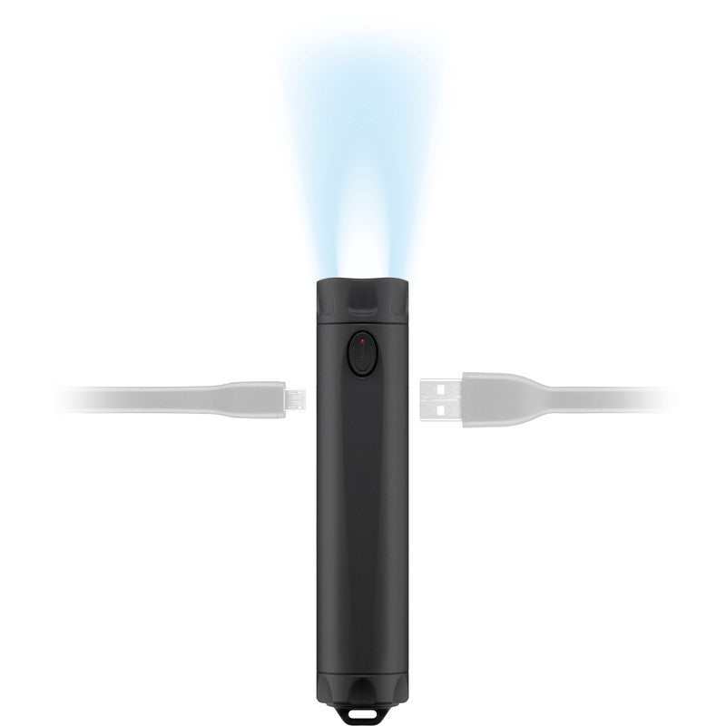 Goobay Powerbank 2600 mAh, 1× USB-A, mit Taschenlampe, für Smartphones, Tablets, schwarz