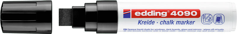 Edding Kreidemarker 4090 – Keilspitze, 4–15 mm – Schwarz