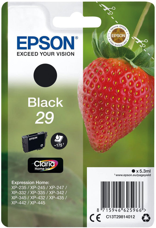 Epson Tintenpatrone 29, Schwarz, 180 Seiten