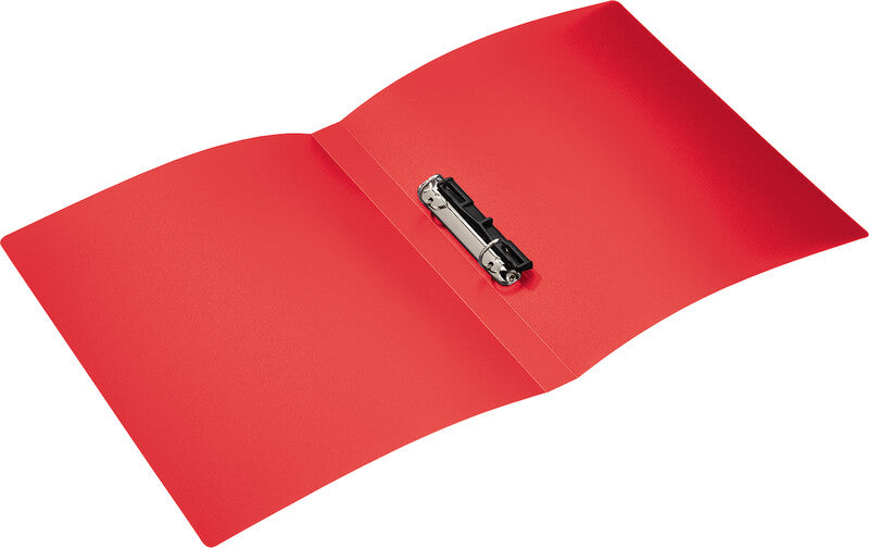 HERMA Ringbuch – A4 Hochformat – 2-Ring, Rücken 35 mm – Rot transluzent, Kunststoff, mit Niederhalter