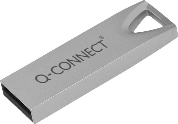 Q-CONNECT USB-Stick – 4 GB, USB 2.0, silber, wiederbeschreibbar