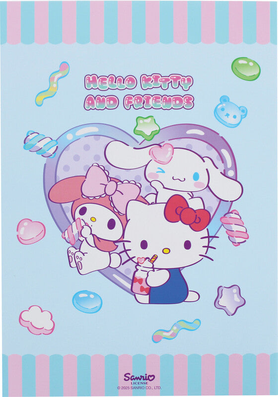 Kitty sweets Schreibset – 7-teilig – mit Kugelschreiber, Bleistift, Textmarker – im Etui – mehrfarbig
