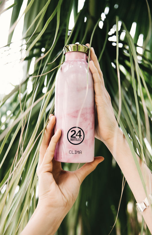 24Bottles Trinkflasche Clima – 5 dl – Edelstahl, isoliert, Schraubverschluss – Pink Marble