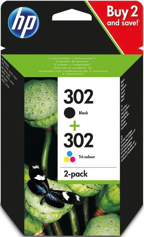 HP Tintenpatronen-Multipack 302, 2er-Pack – für DeskJet, ENVY, OfficeJet
