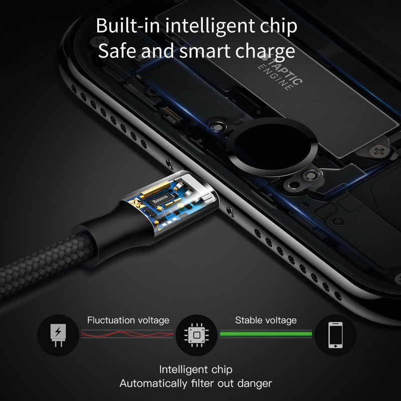 Baseus USB-Kabel, Lightning, USB-C, Micro-USB, 1,2 m, USB 2.0