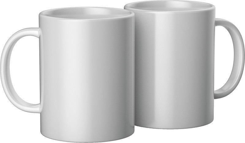 Cricut Tasse – 0,44 l, Keramik, Weiss, 2 Stück, für Cricut Tassenpresse Mug Press